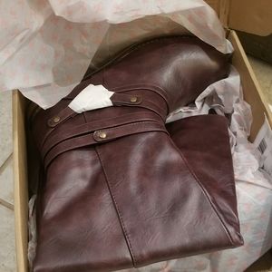 Knee Hi Boots Extra Wide Calf Brand New